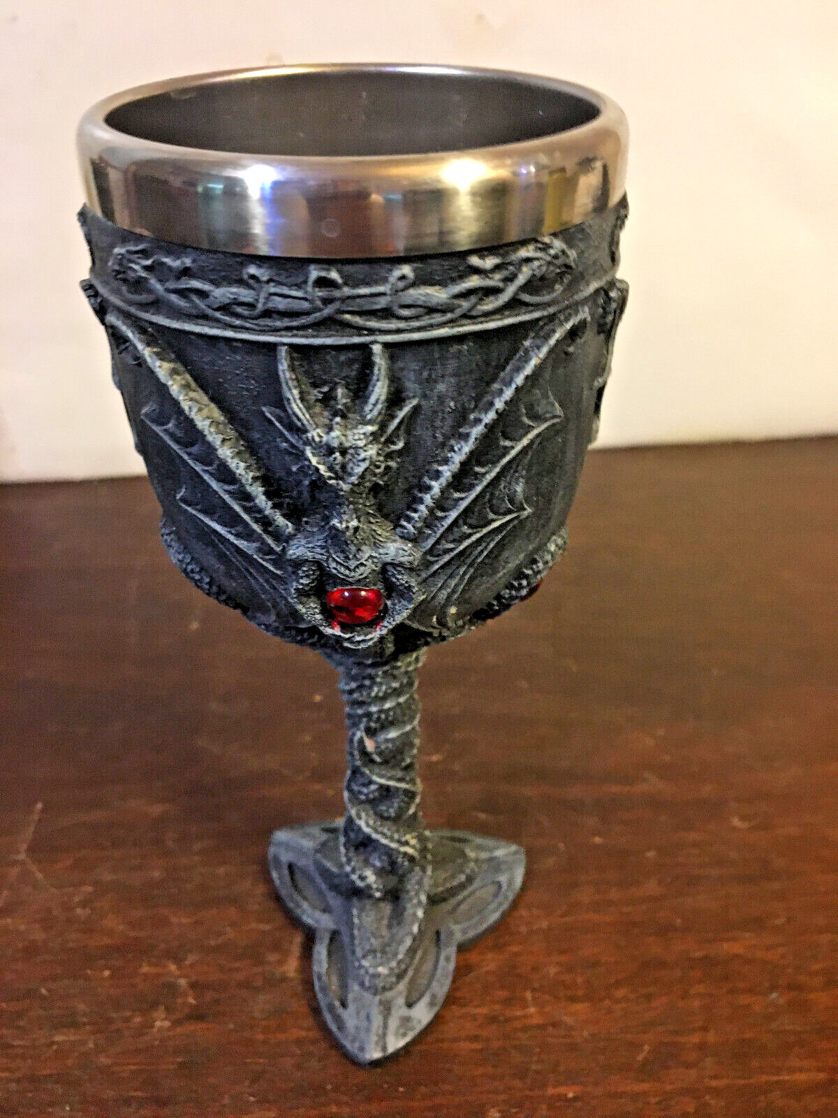 Dragon w Jewels Cup or Goblet, Fantasy Chalice