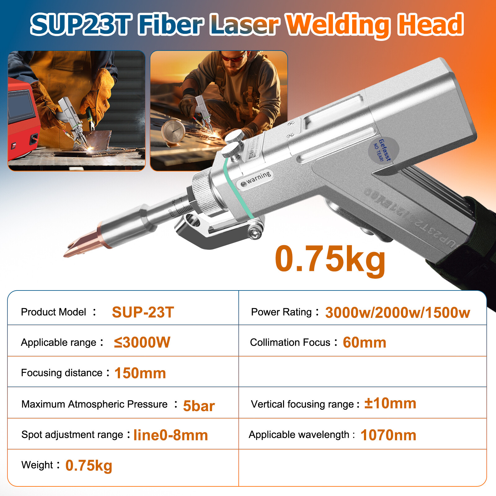 BWT 2000W 4 IN 1 Fiber Laser Welder Laser Cleaning Cutting Machine CE US Stock