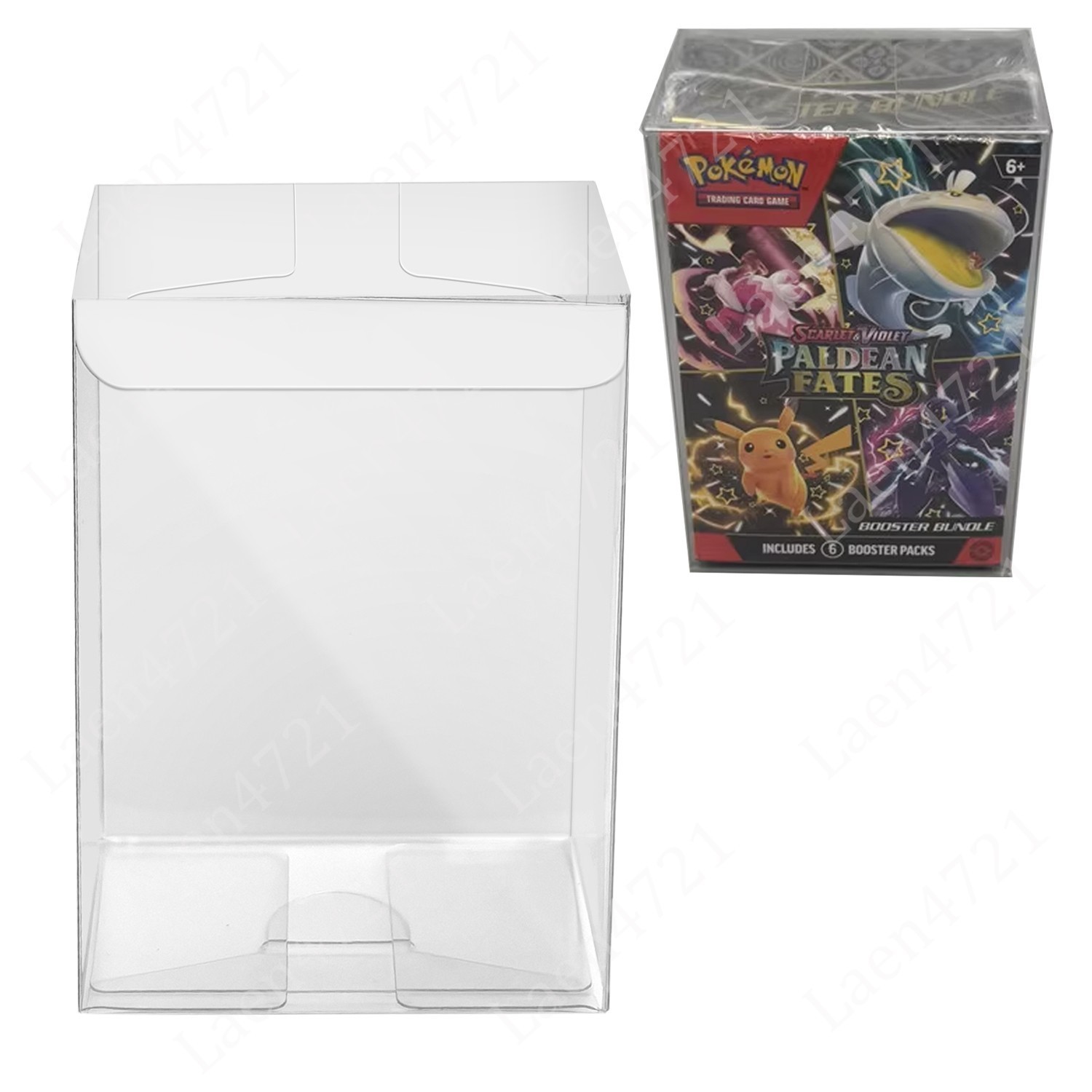 5PC Pokemon Protective Clear Case Protectors for Booster Bundle & Battle Box