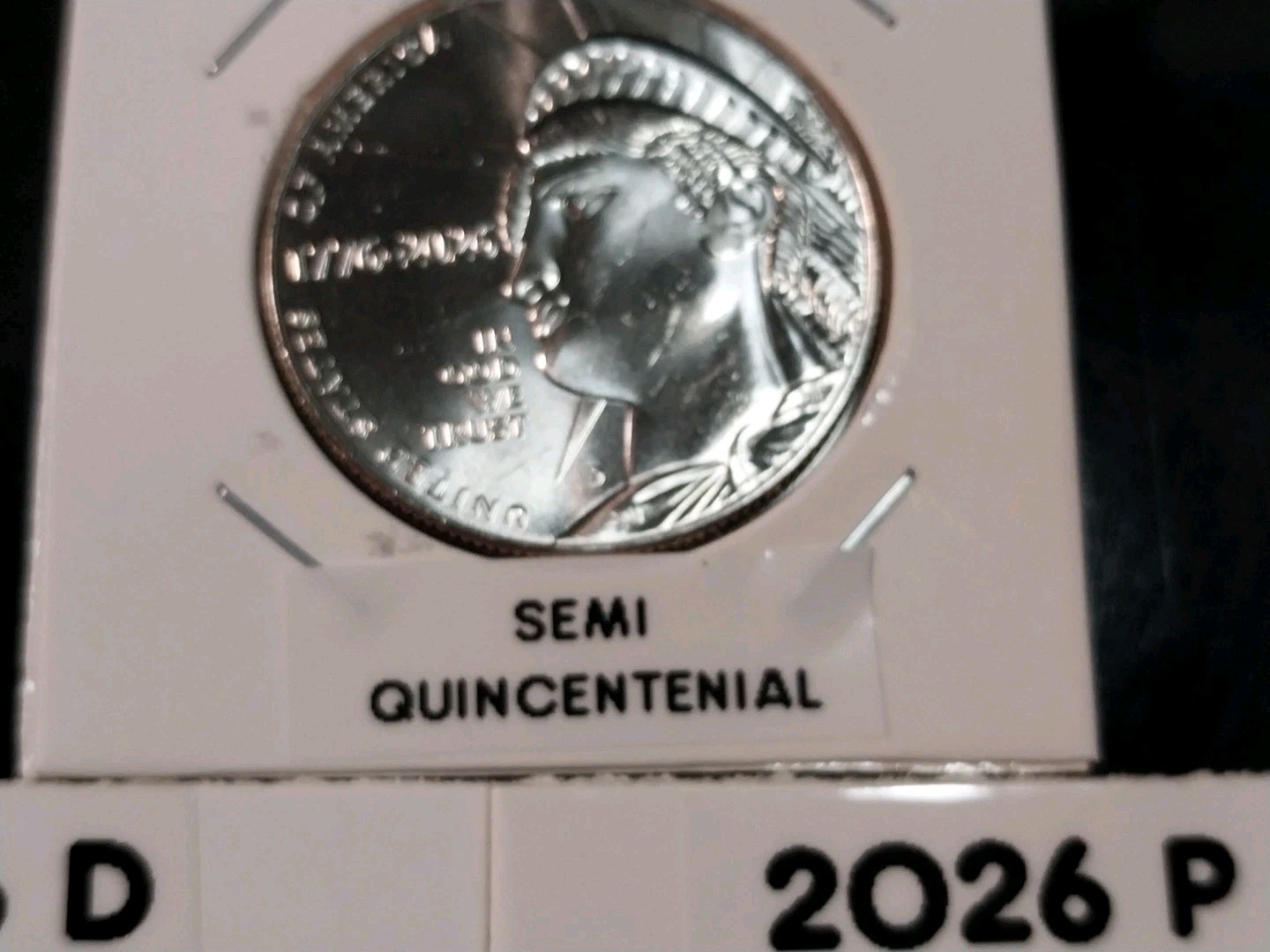 NEAR COMPLETE SET OF 2026 SEMI QUINCENTENIAL COINS IN HOLDERS WITH LABLES 9 PCS