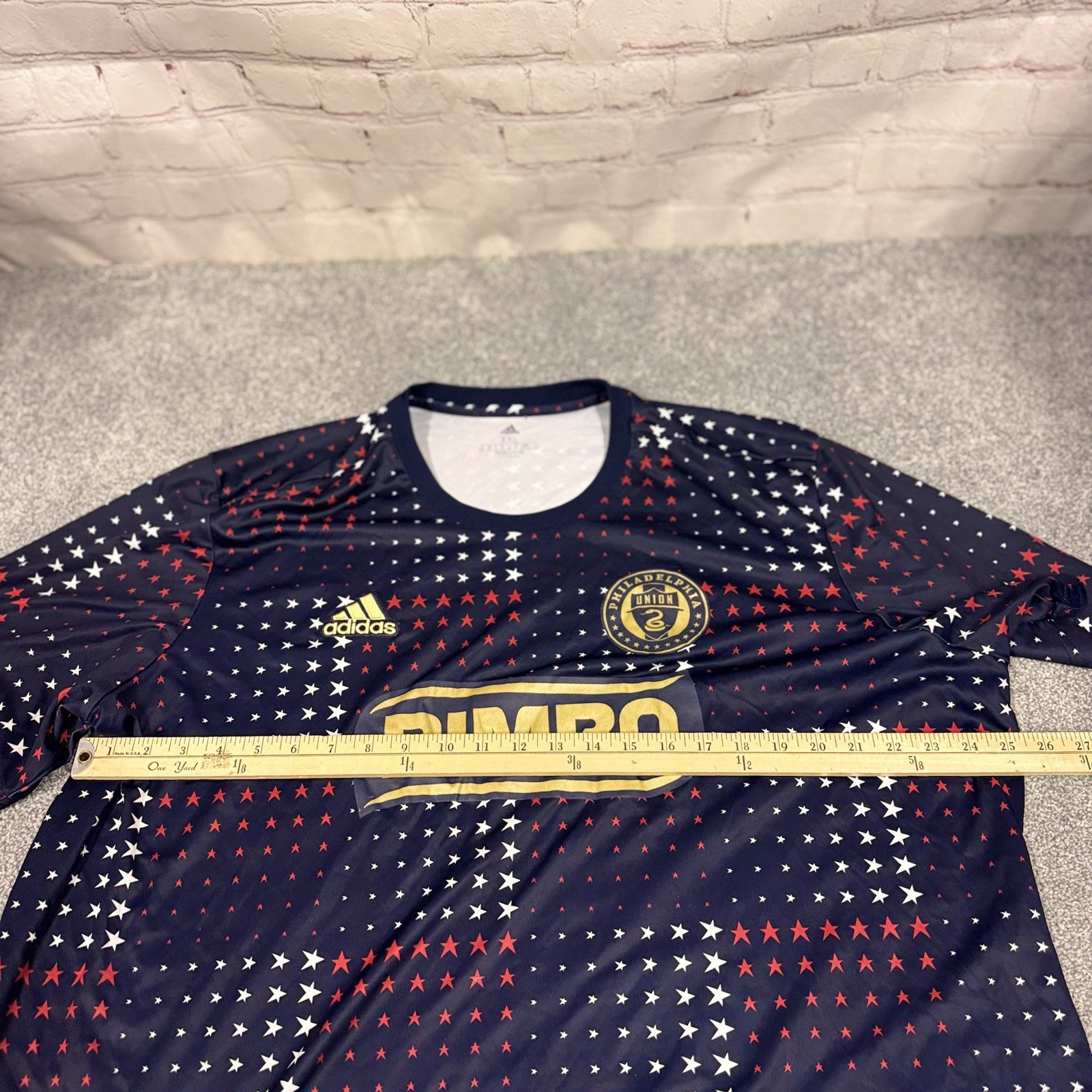 Adidas Philadelphia Union Fanatics T Shirt Mens Size 3XL Multicolor Stretch MLS