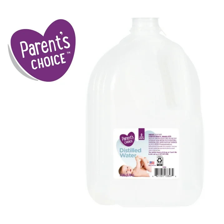 (4 Pack) Parent’s Choice Distilled Water, 1 Gallon
