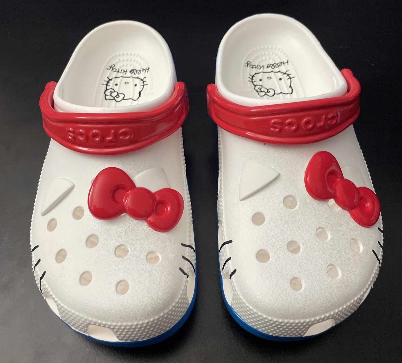Crocs Unisex Adult Classic Hello Kitty White, Women Sizes 9, 10, 11, 12, Men 13