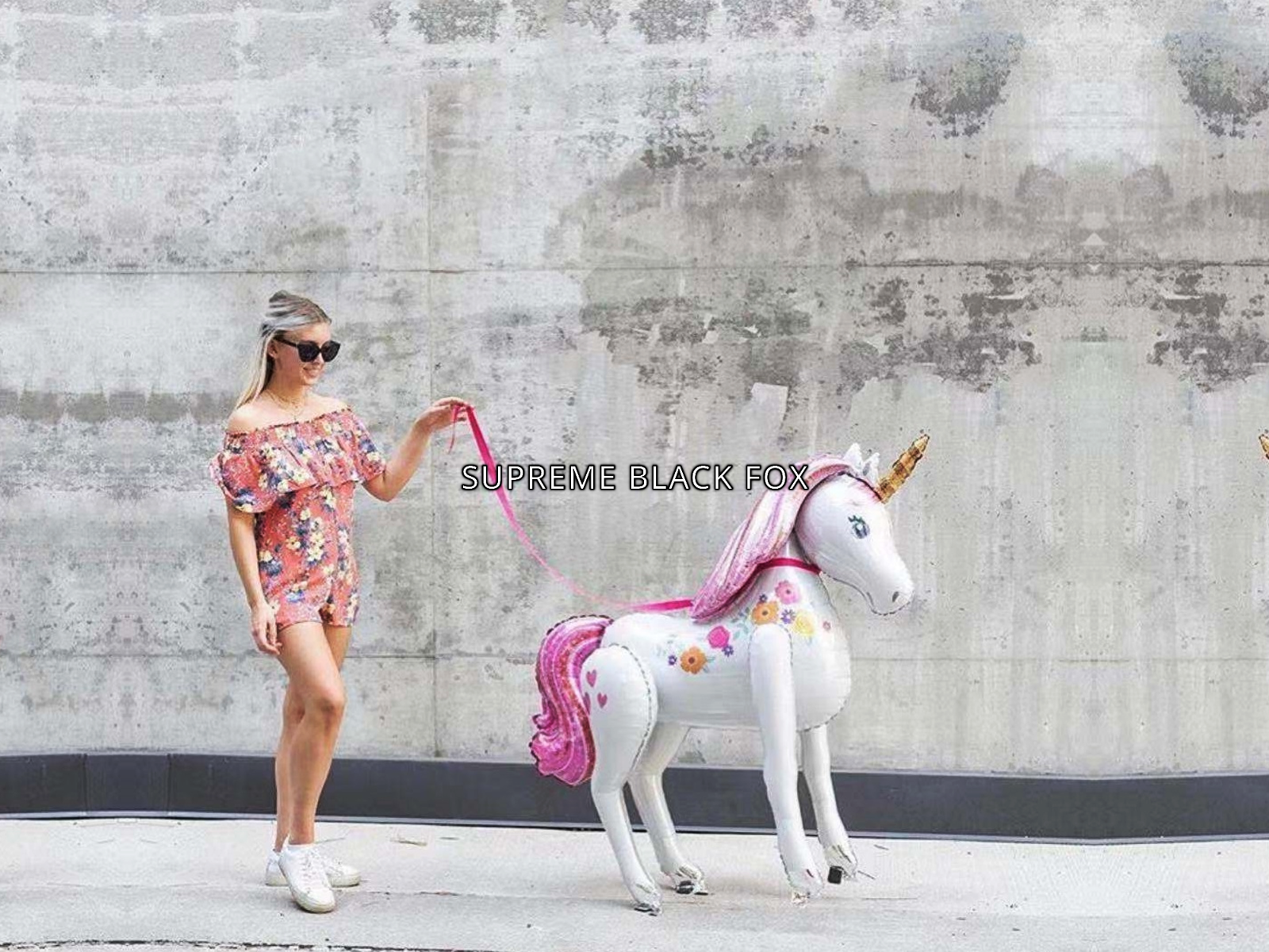 46" Tall Unicorn Airwalker Jumbo Giant Foil Balloon Birthday Wedding Party Decor