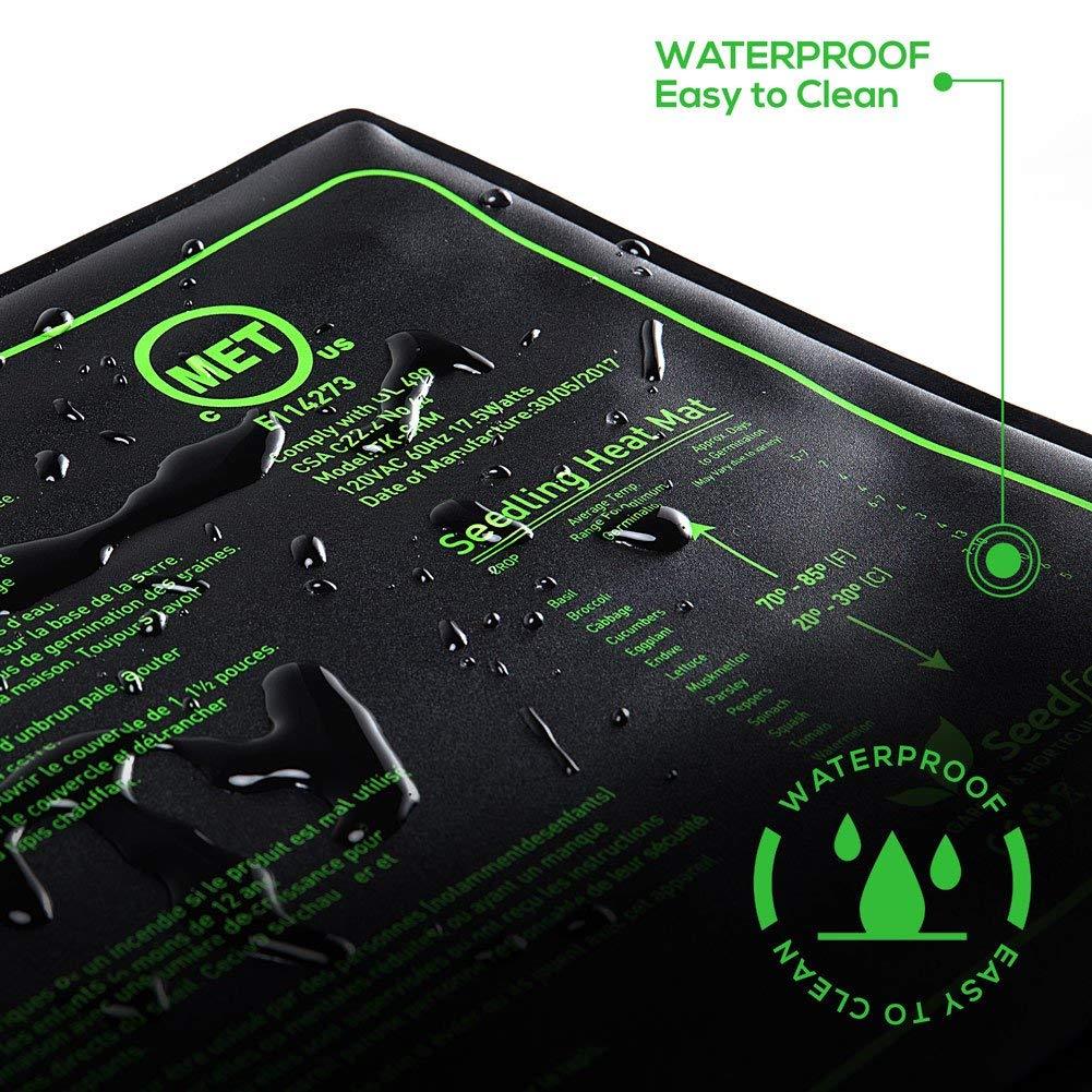 Seedfactor Waterproof Seedling Heat Mat Seed Starter Pad Germination Propagation