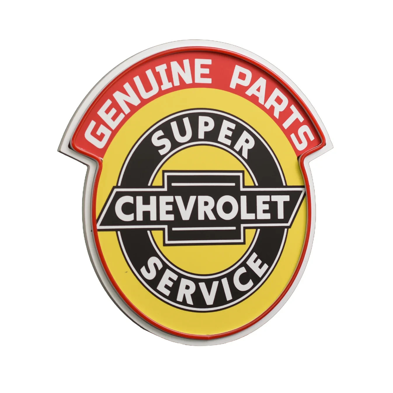 Chevrolet Genuine Parts Super Service LED Sign Vintage Garage Wall Decor