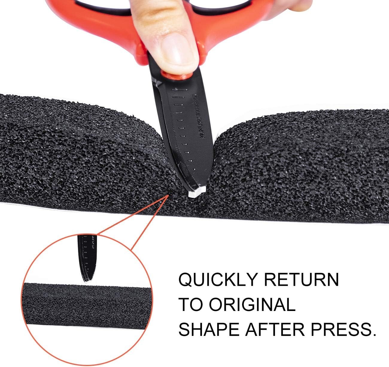 Foam Strips with Adhesive 1 Inch Wide X 1 Inch Thick Neoprene Weather Strippin