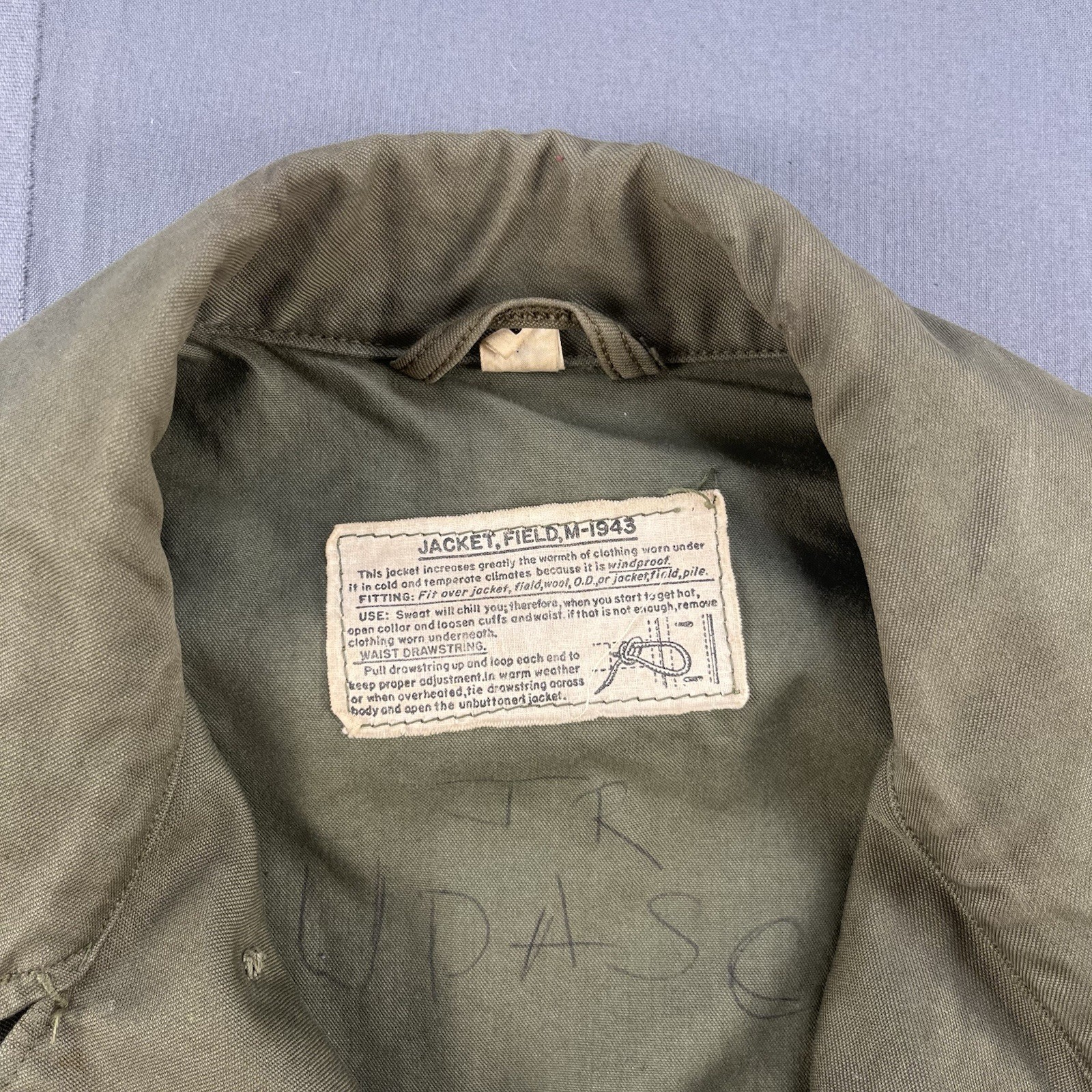 Vintage M43 Military Field Jacket WW2 40s US Army Parka Coat