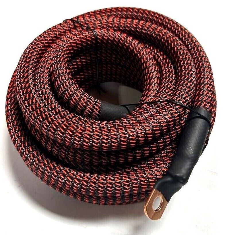 1/0 AWG Gauge Custom Snakeskin Battery Power Ground Wire Stranded OFC Copper LOT
