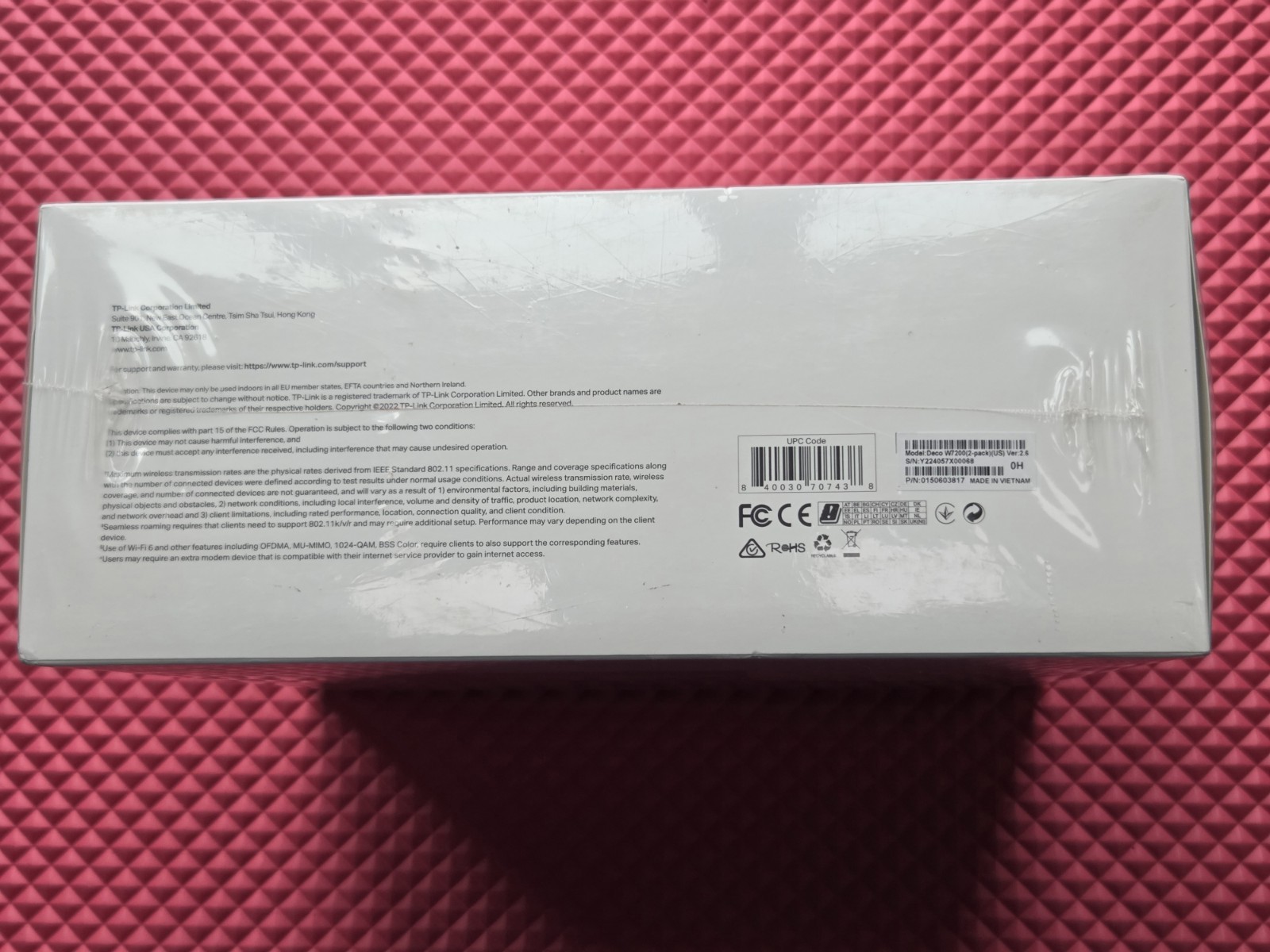 TP-Link Deco W7200 Tri Band Wi-Fi 6 Mesh Router System - (2-pack) NEW SEALED