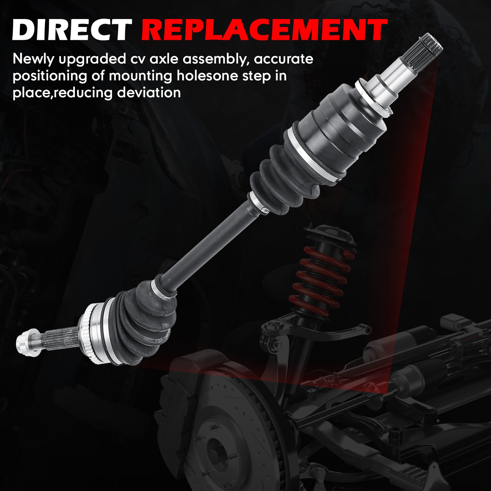 2PCS Front Left & Right CV Axle Shaft for 2009-2017 Toyota Corolla 1.8L 4 Cyl