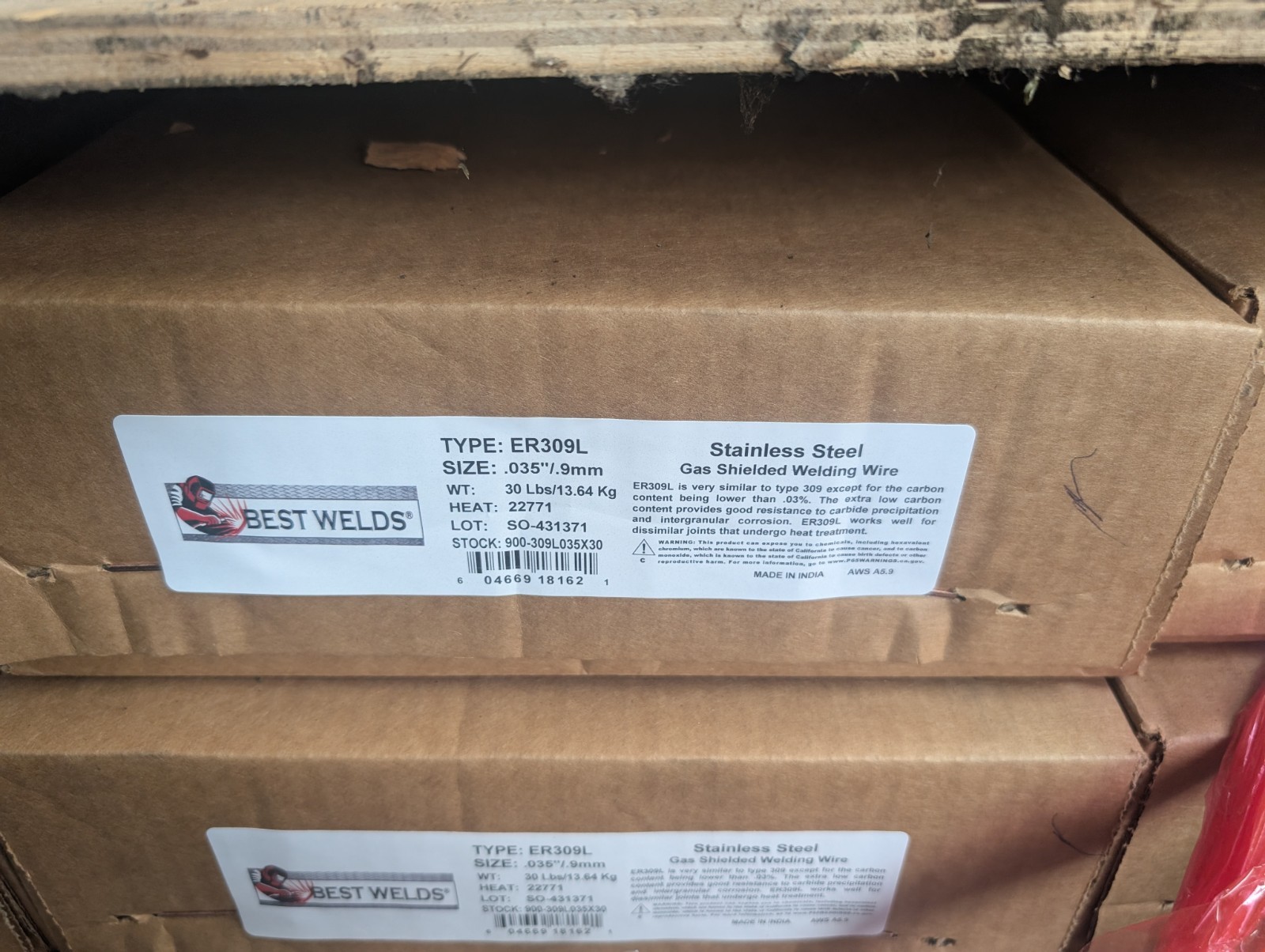 ER309L .035 MIG Stainless Steel Welding Wire 30 lb Spool Best Welds