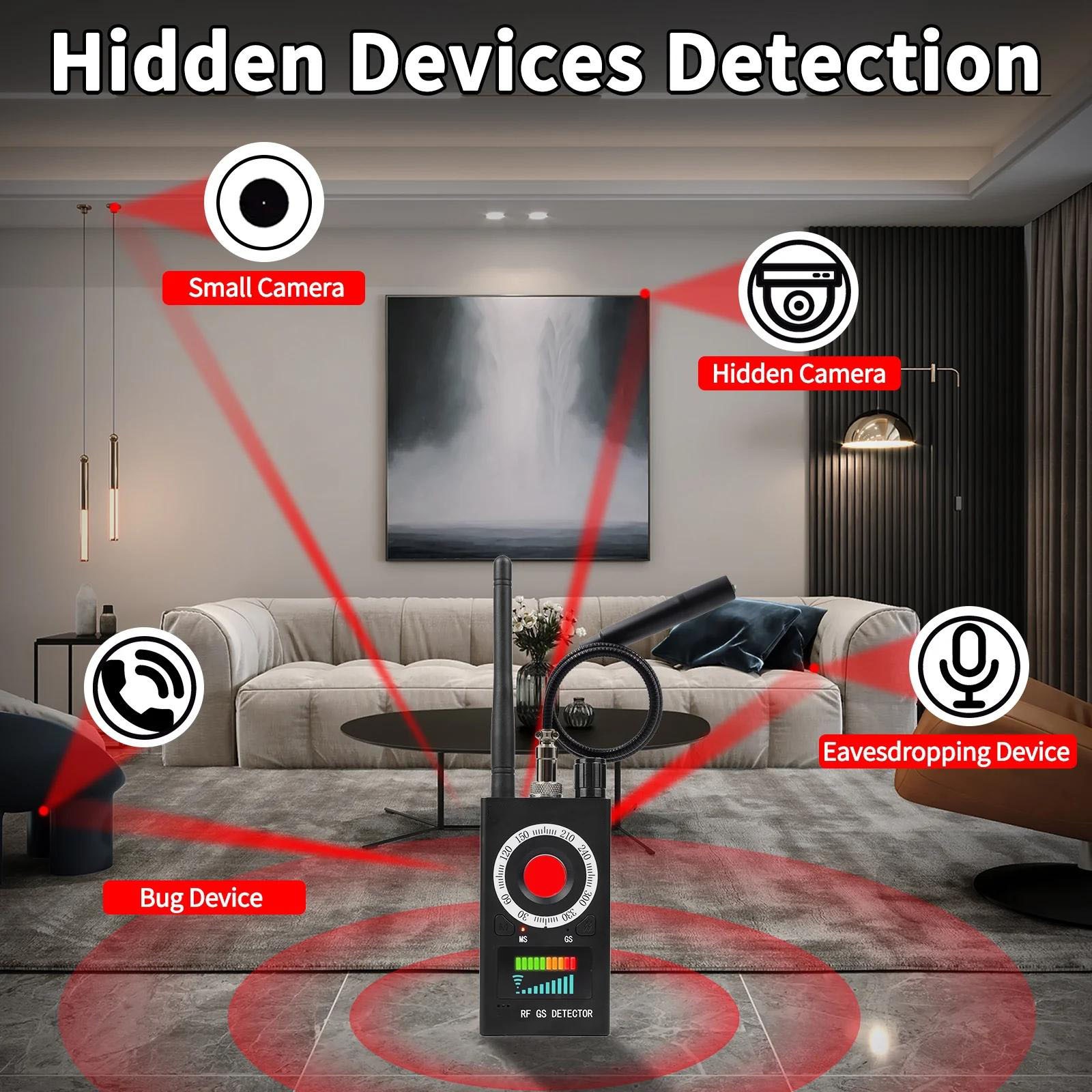 Anti-Spy Camera Wireless RF Detector GSM Bug GPS Tracker Finder Scanner Device