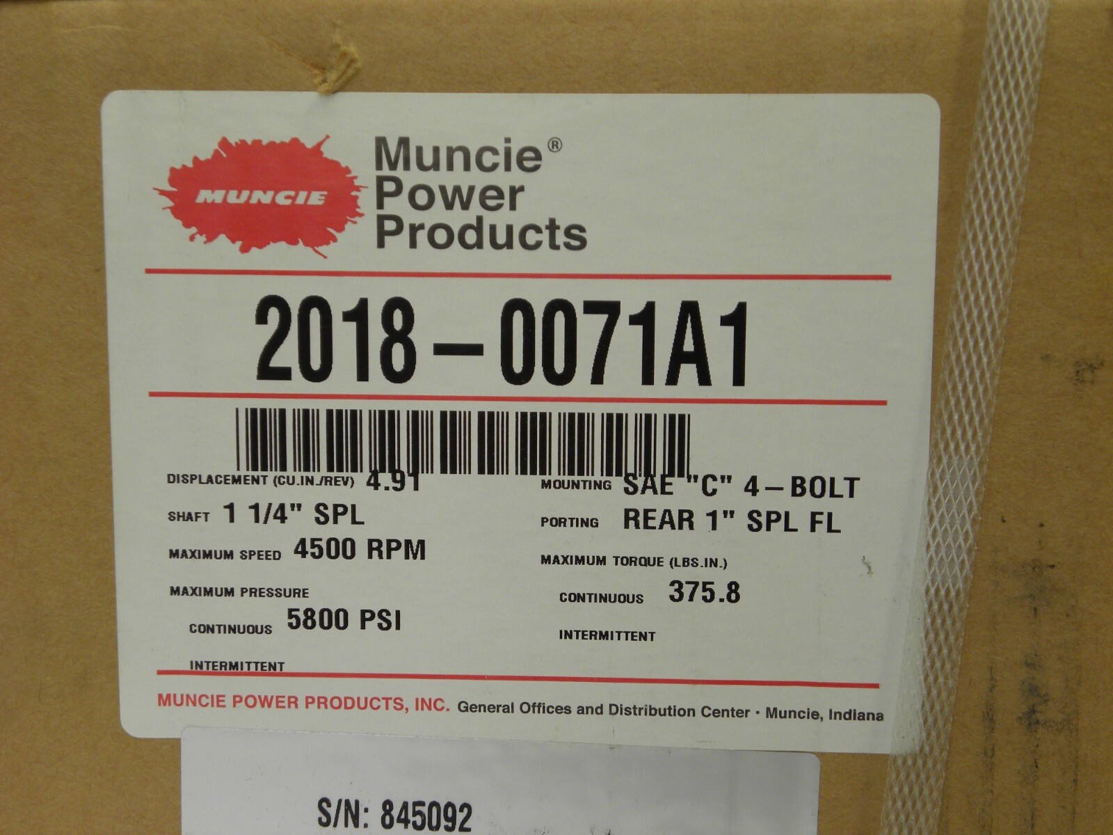 BRAND NEW! MA80 C S1 MO U2 0 0 SV F Hydro Leduc Bent Axis Hydraulic Motor 80cc