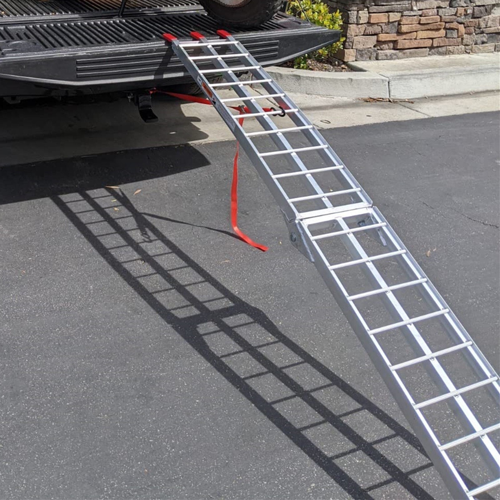 VILOBOS 7.5' Set of 2 Truck ATV Folding Aluminum Loading Ramps 1500 lbs Capacity