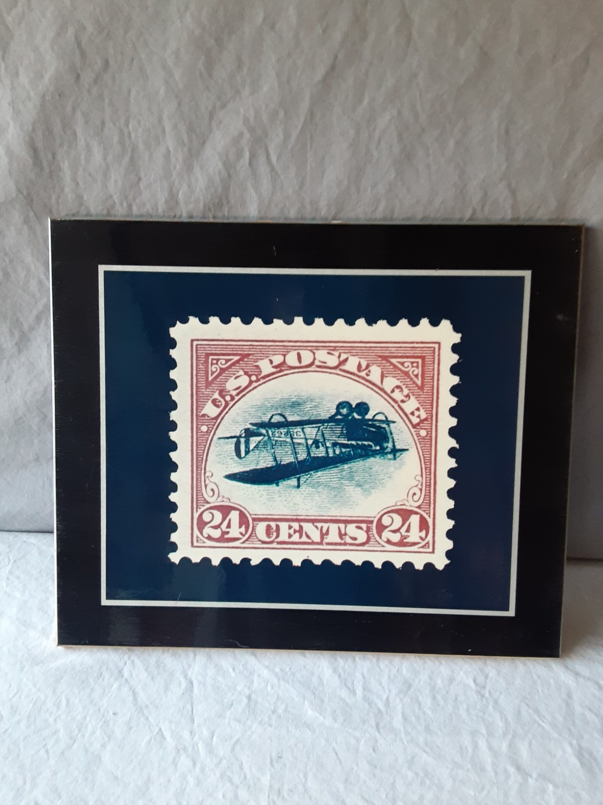 US  Scott C3-C3a Inverted Jenny Air Mail Framed Wall Decor