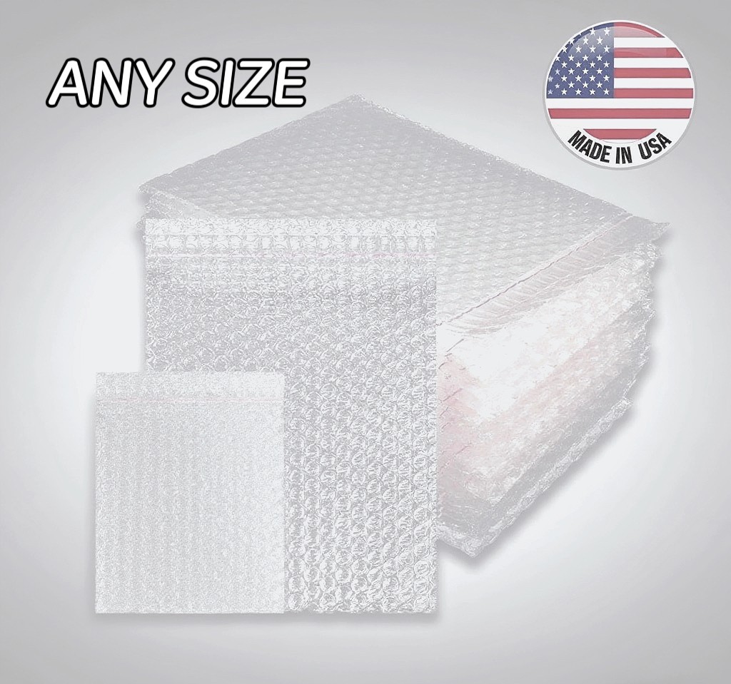 ANY SIZE Bubble Out Bags Wrap Bubble Pouches Padded Bags Self Seal MADE IN USA