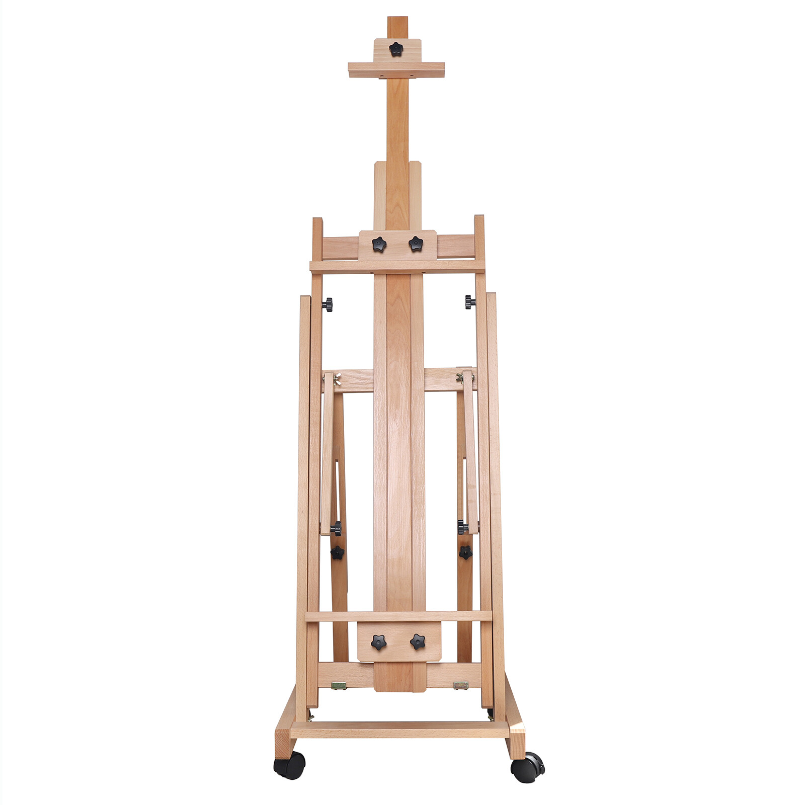 Large Heavy-Duty Studio Artist Easel H-Frame Wood Painting Art Easel Stand