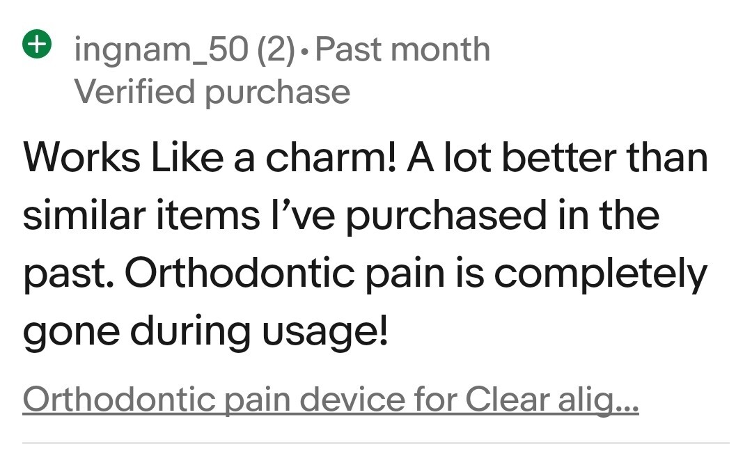 Ortho Pain Reduction Device, Tongue Cleaner, Toothbrush Tray & Case