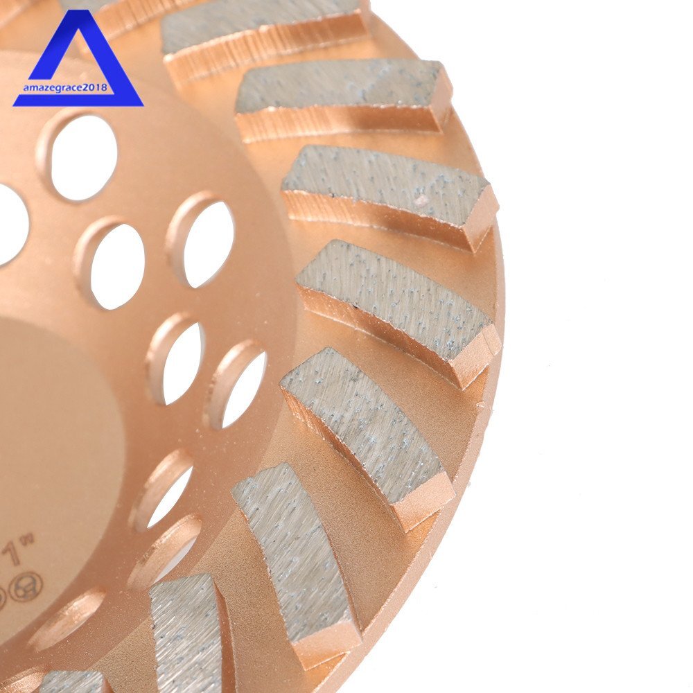 7" Concrete Grinding Cup Wheels 24 Seg Diamond Abrasive Segments 5/8"-11 Arbor