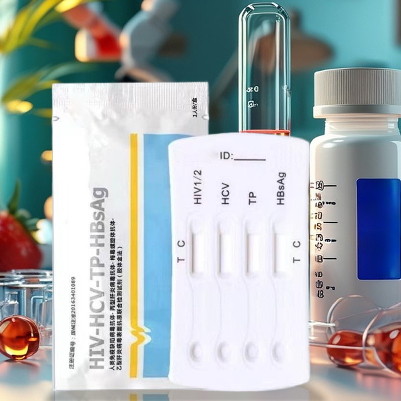 Hiv Test Kit At Home Blood Test Kit Easy Accurate Instant Rapid Testing Tool