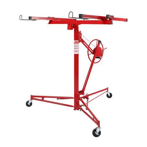 16FT Drywall Lifter Panel Hoist Jack Rolling Caster Construction Lockable 150lbs