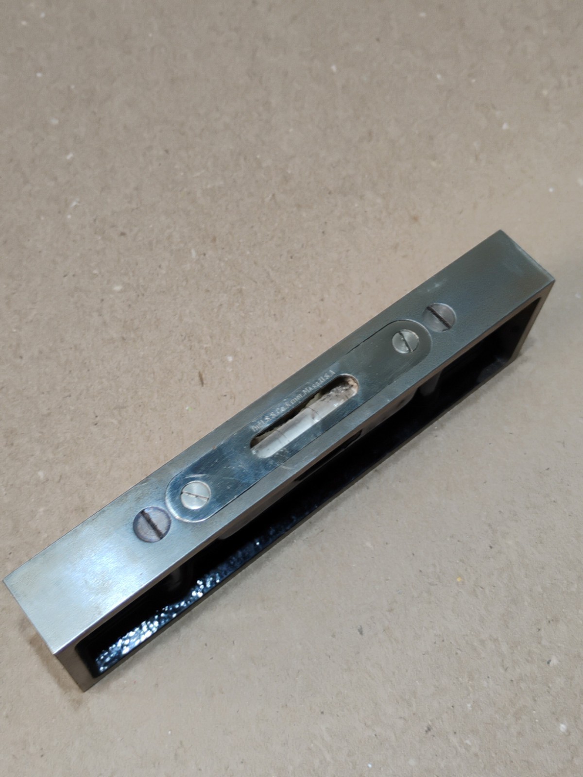 Vintage Starrett No. 132 Iron Level 6" Machinist Level w/ Original Box