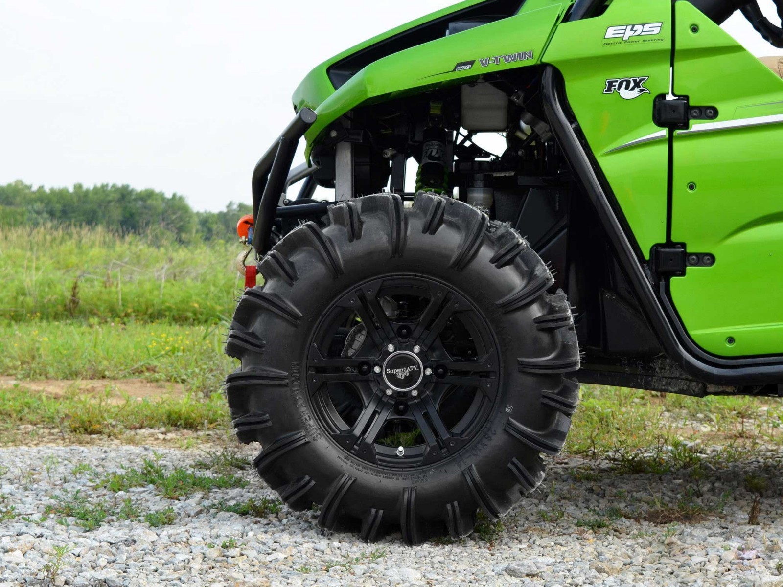 SuperATV High Clearance 1.5" Forward Offset A Arms for Kawasaki Teryx - Black