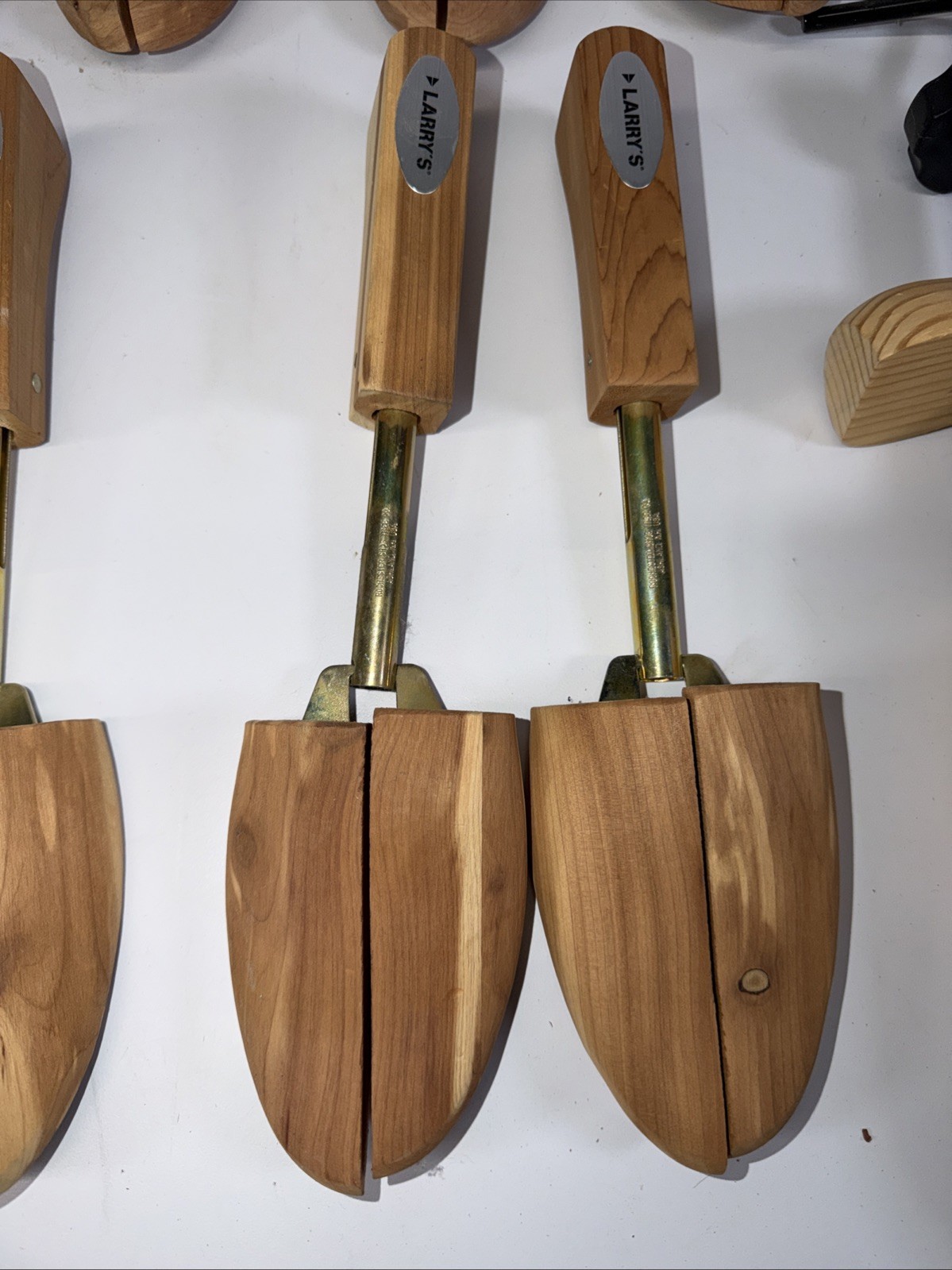 Lot 12 Pairs Cedar Shoe Trees Wood Adjustable Mens Women’s Larry’s + Others