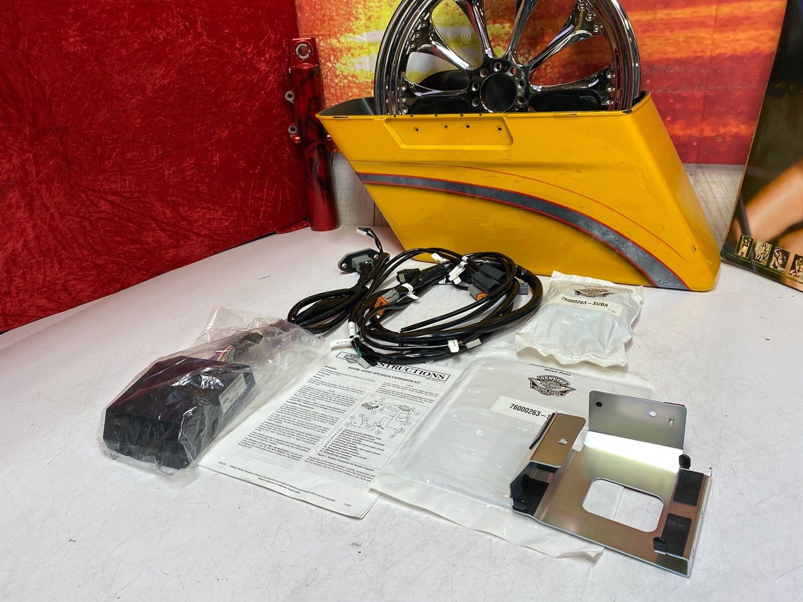 MTX Boom '06-'13 OEM Harley Touring Amplifier Audio Saddlebag Speaker Wiring Kit