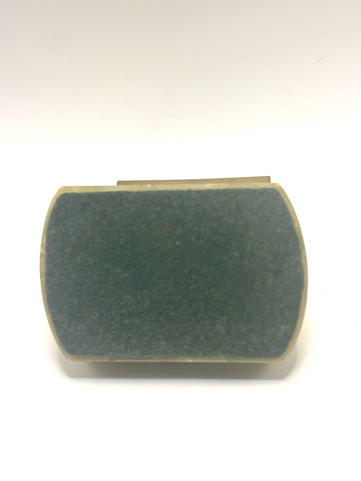 Vintage Green Onyx Marble And Brass 4 Piece Desk Set