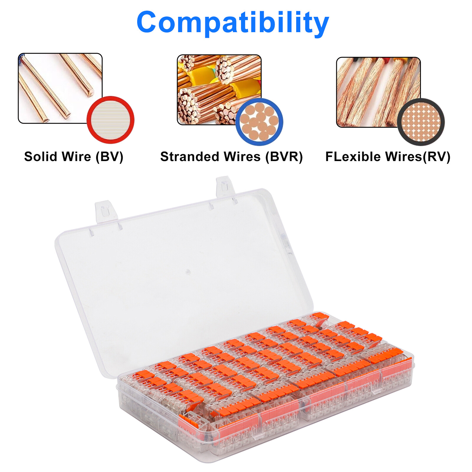 90Pcs For Wago 221 Lever Nuts Compact Splicing Wire Connectors - 2/3/5 Terminal