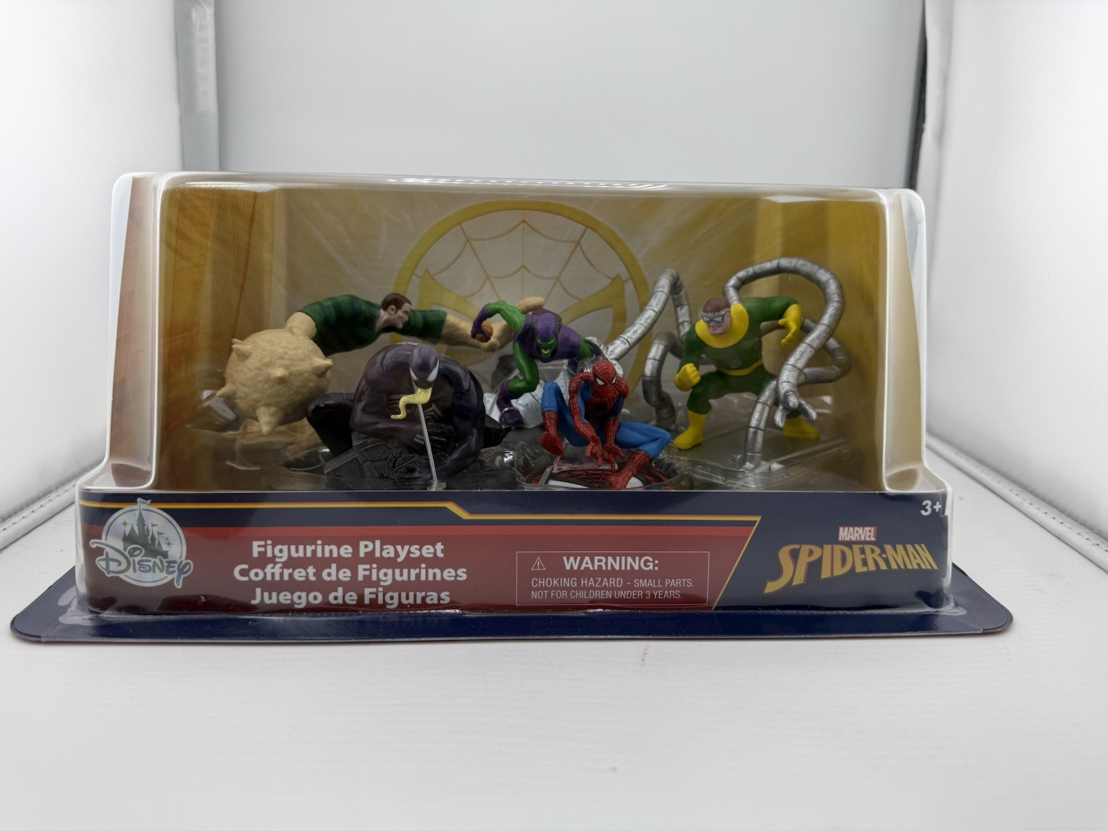 Marvel Spider-Man Figurine Playset Disney Store 5 Character Set NIB