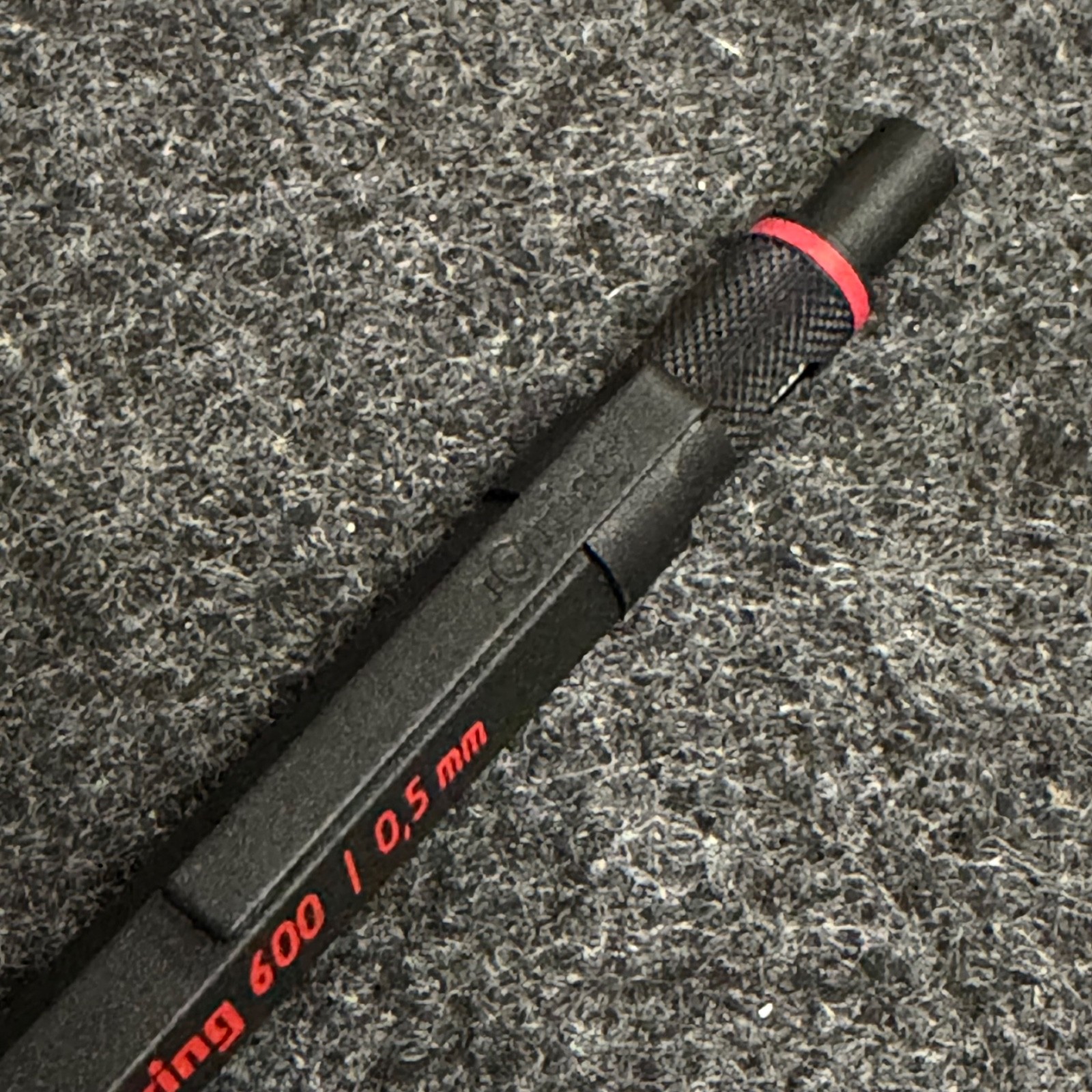 Vintage 1989 rOtring 600 0.5mm 502 605 Black Mechanical Pencil Rare NOS