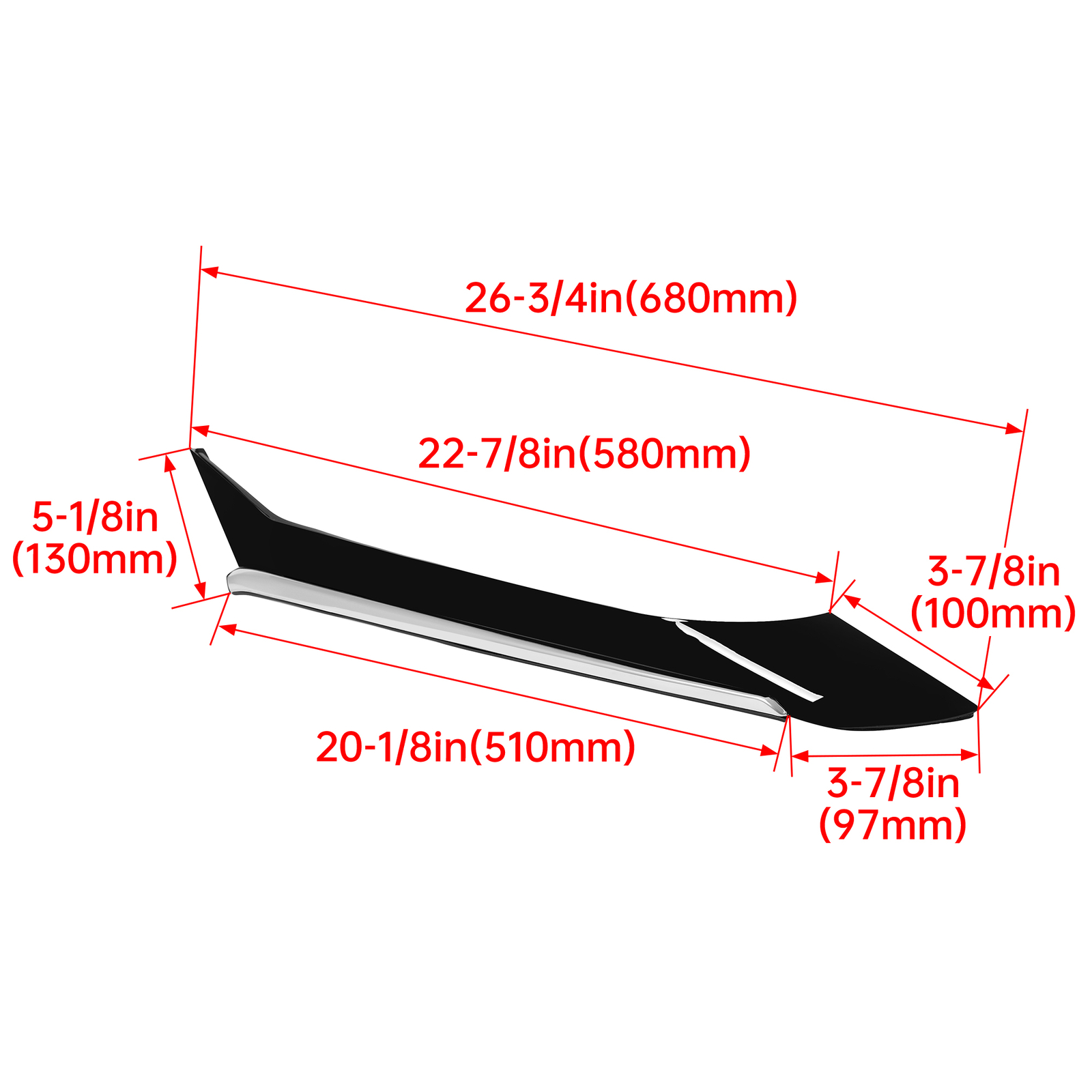 RH Right Passenger Side Rear Pillar Molding Trim For NISSAN MAXIMA 2016-2021