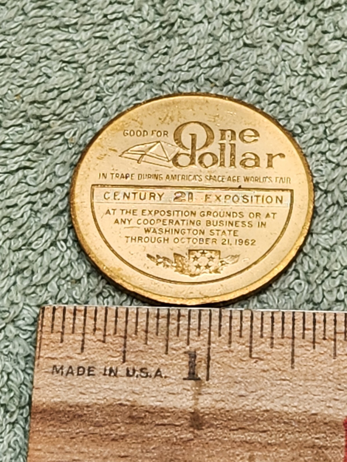 Space Age Worlds Fair Seattle Needle Century 21 Exposition Americas 1962 Dollar