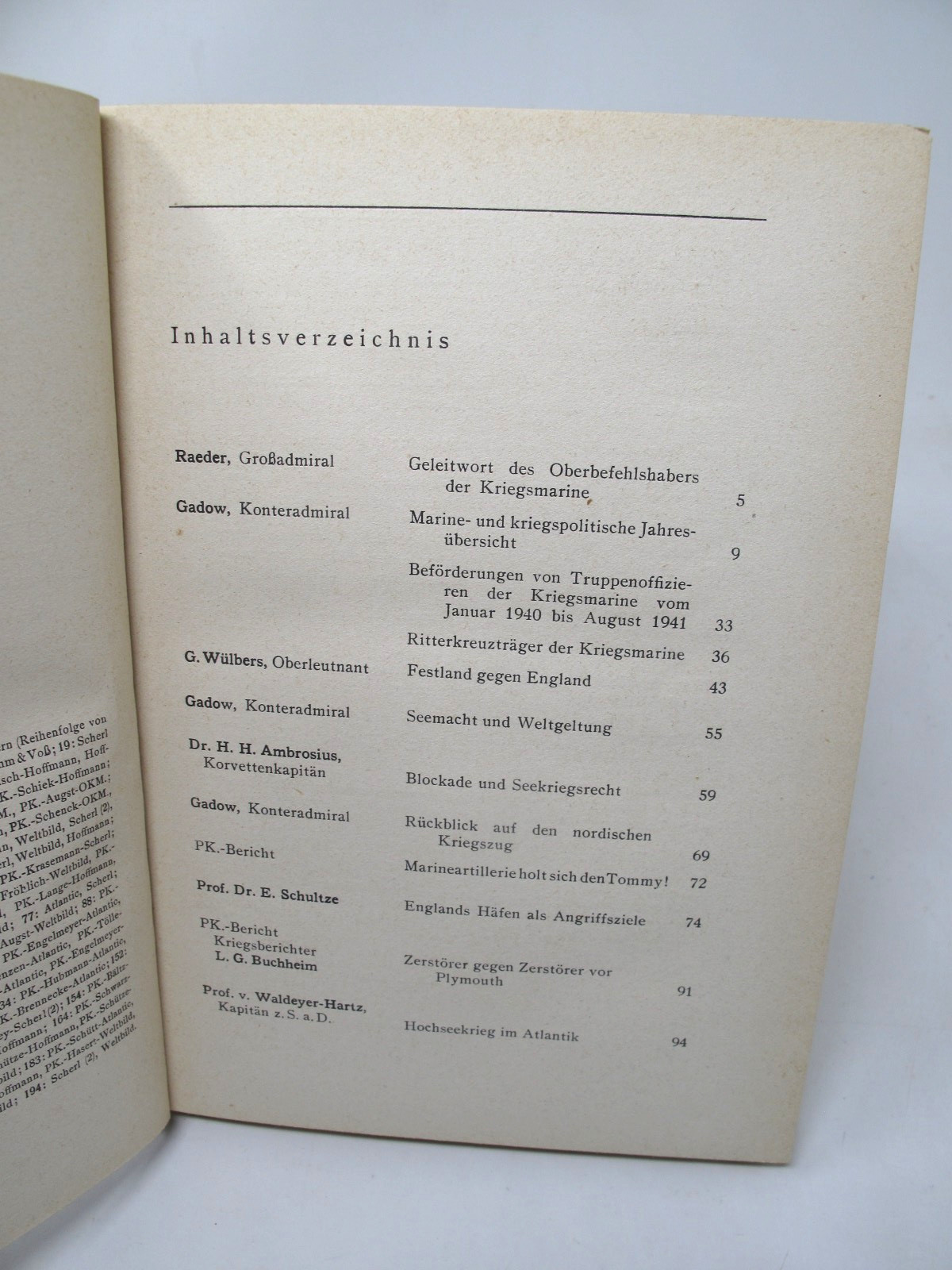 1942 Jahrbuch der Deutschen Kriegsmarine Bismarck Raeder German Navy Yearbook