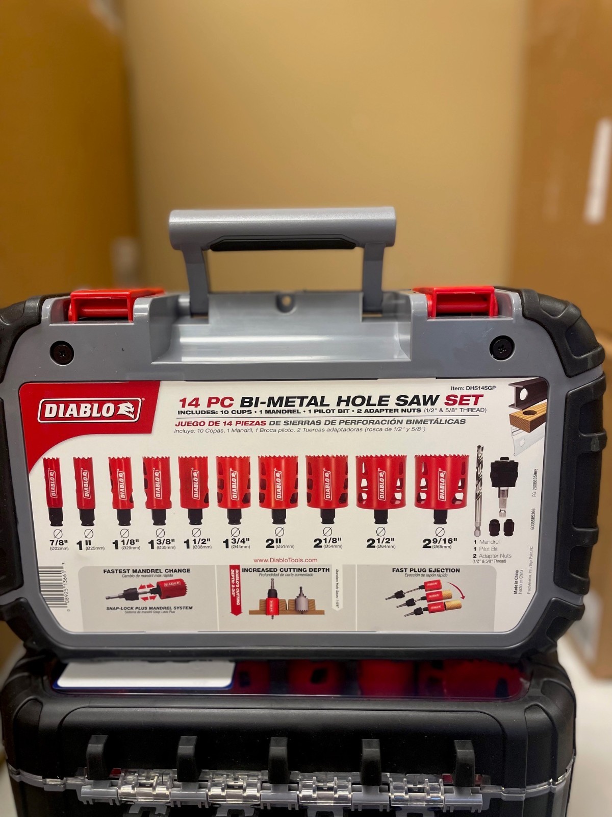 Hole Saw Kit Diablo DHS14SGP 14pc Hole Saw Kit - NEW IN FACTORY PACKAGING