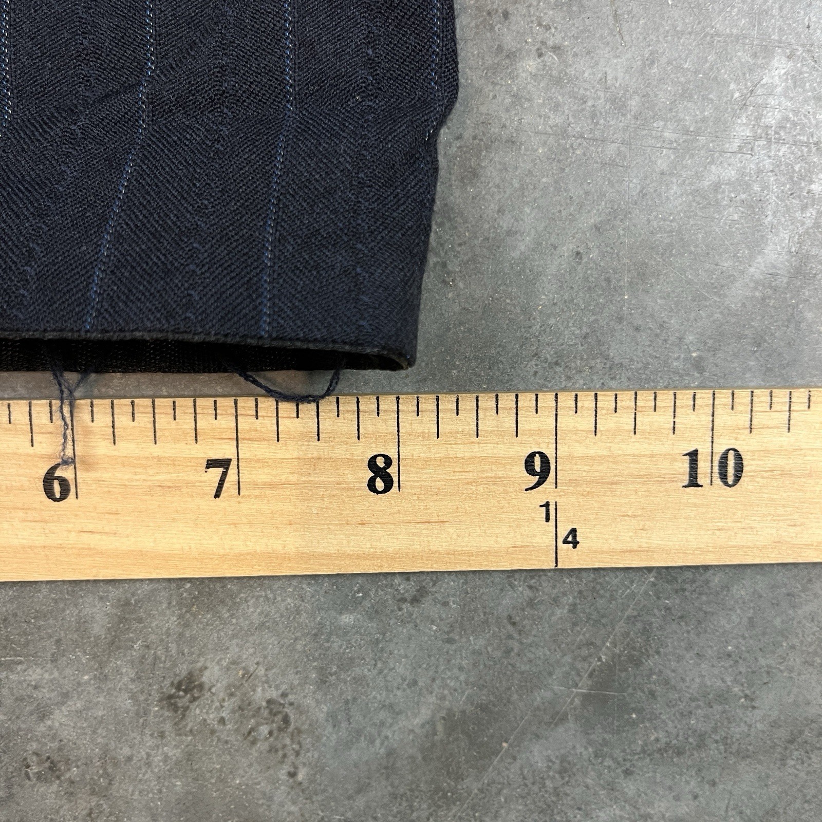 Vintage Wool Blend Pants Mens 32x32 Blue Flaws Distressed Preppy Stripes Preowne