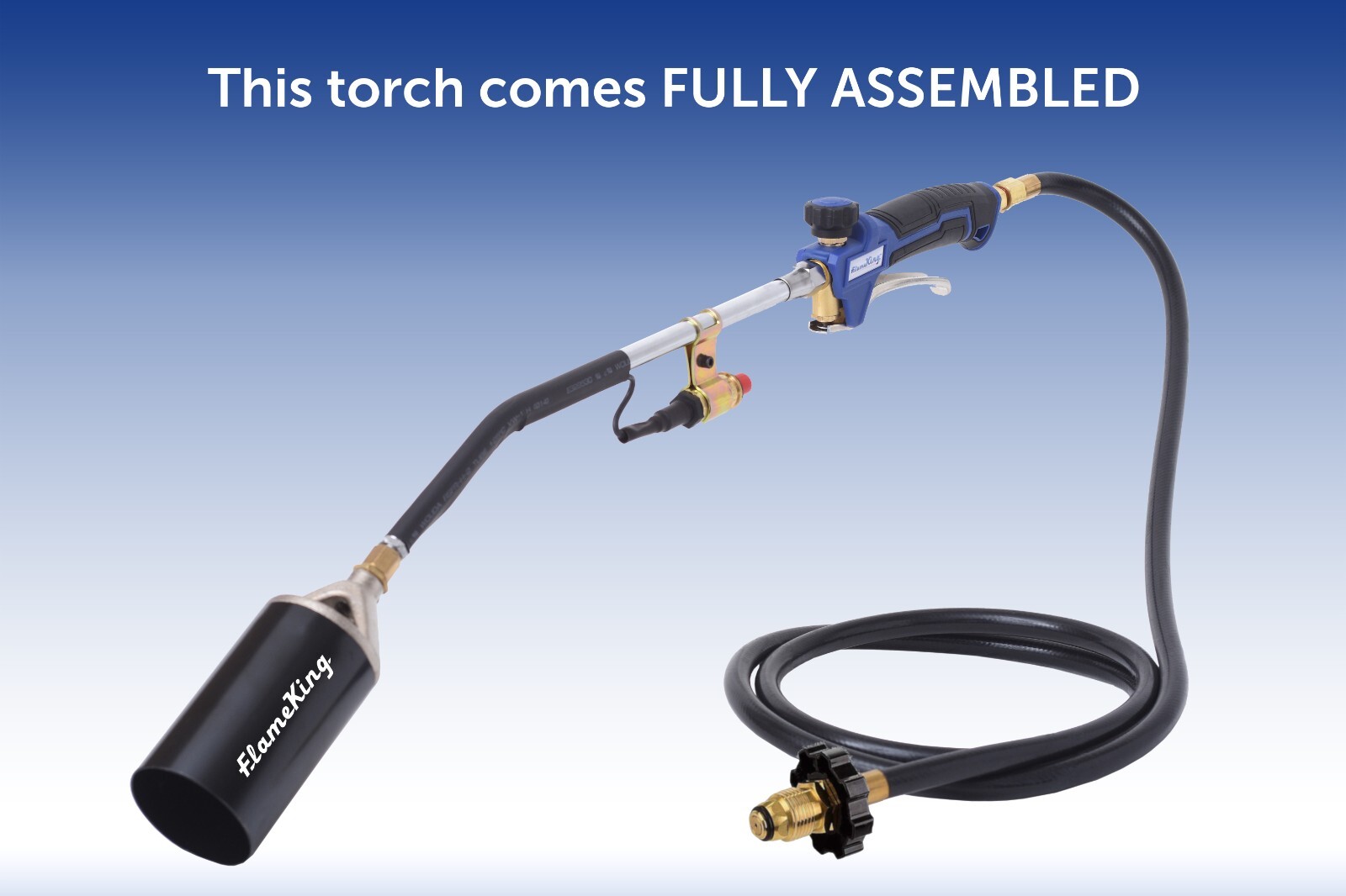 340,000 BTU Propane Torch Self Igniting with Turbo Blast Trigger and Flow Valve