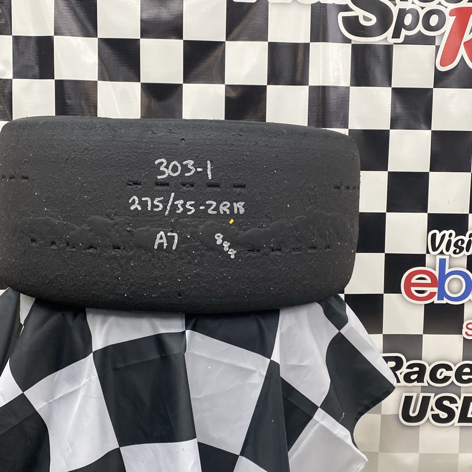 303-1 USDRRT HOOSIER DOT Road Race / Auto-X Tire. 275/35 ZR18 A7