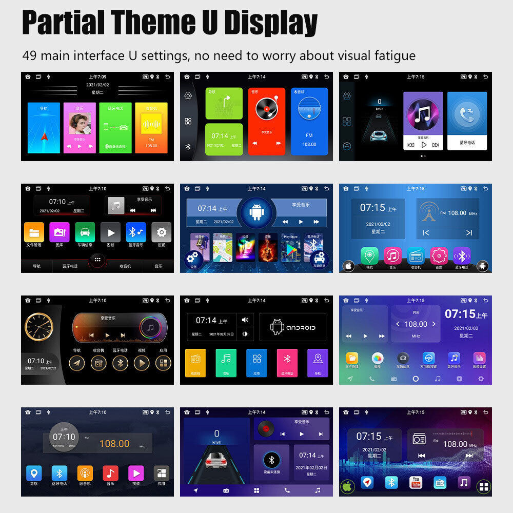 7'' Multimedia Player GPS Sat Nav Carplay Android 11 FM For VW Golf 5 6 Passat Polo