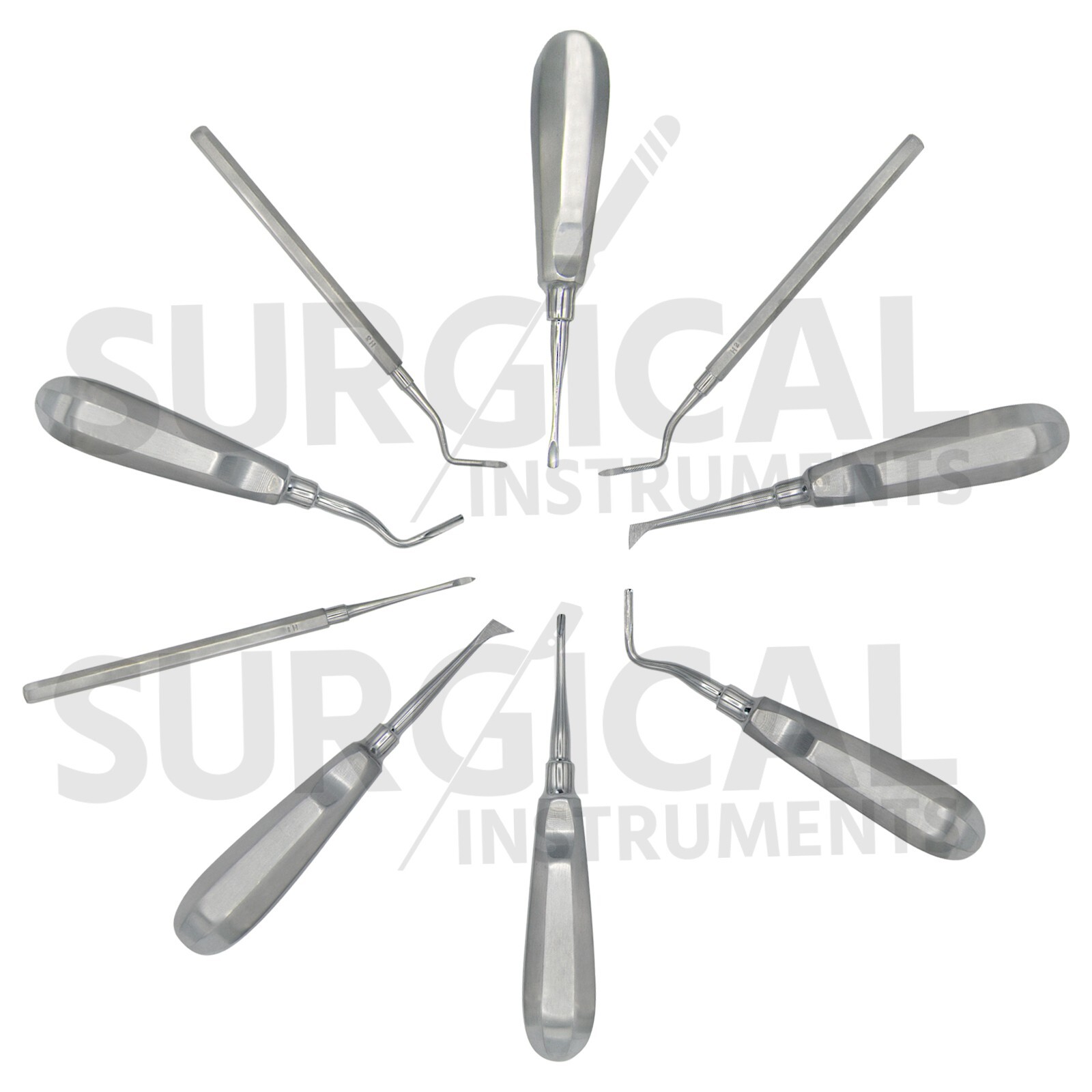 34 Pcs Oral Dental Extraction Surgery Extracting Elevators Forceps Instruments