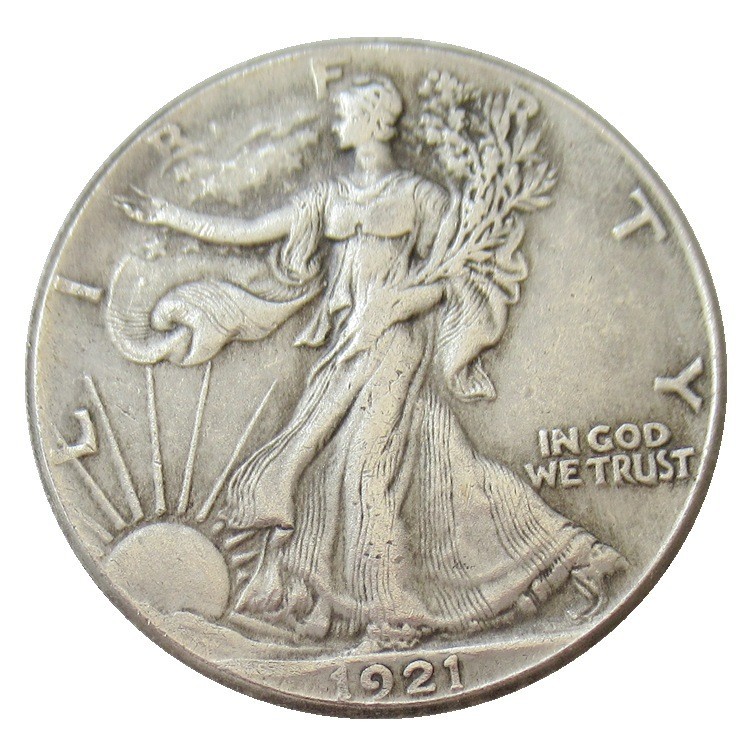 Bulk Lot of 4 1920-1929-S Half Dollar Walking Statue of Liberty Silver Coin