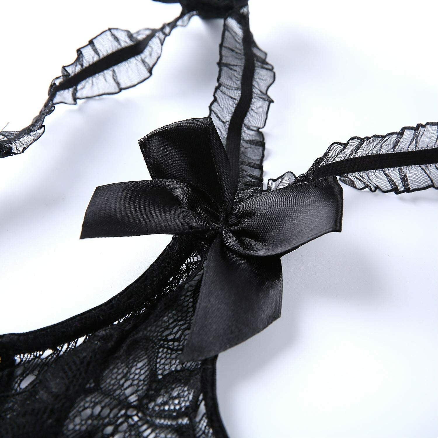 Sexy-Lingerie Women's Sleepwear Babydoll Underwear Lace Dress G-String Nightwear