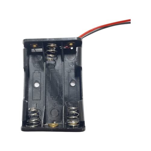 5PCS 3 x 1.5V AAA Battery Spring Clip Black Plastic 3 x AAA Battery Case Holder