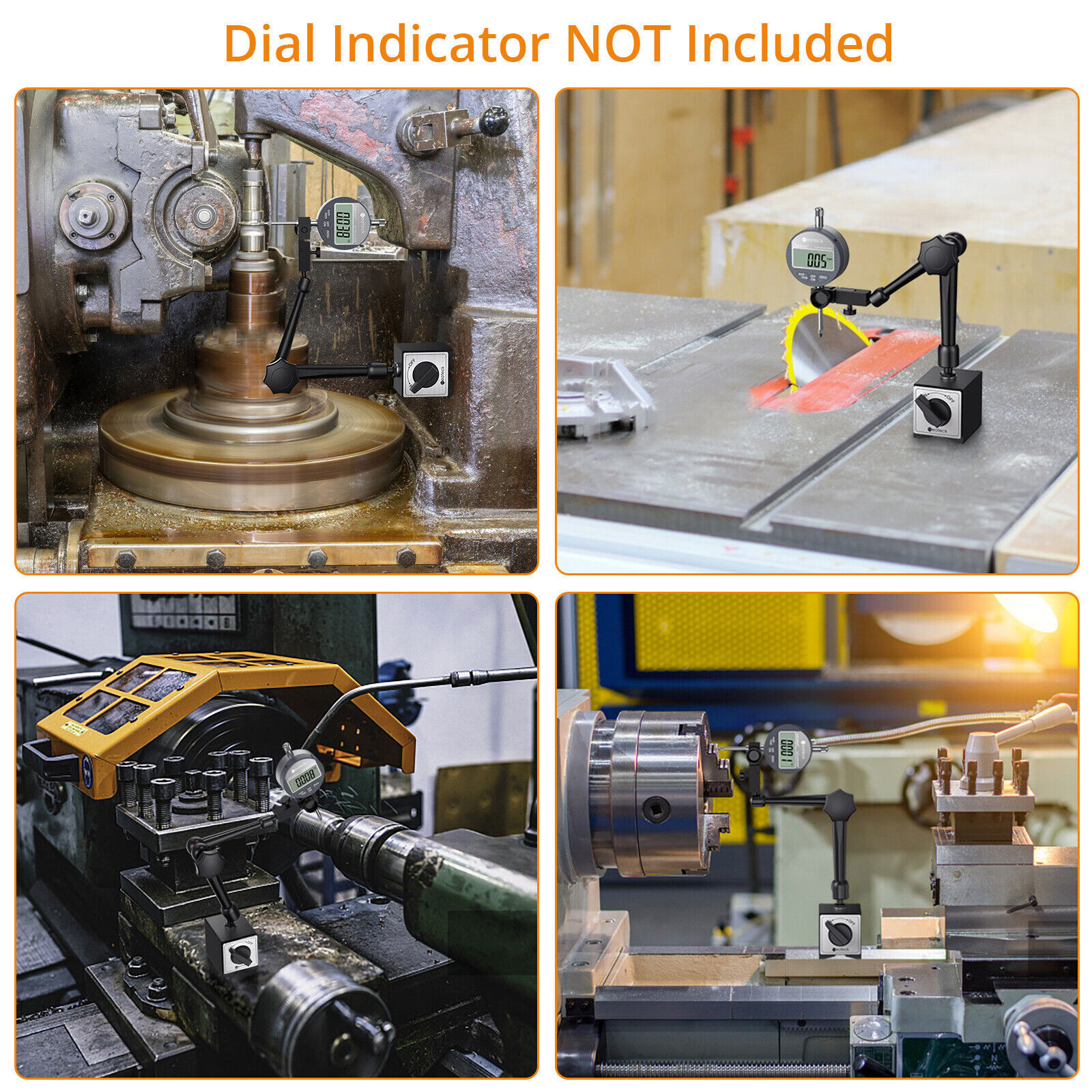 Neoteck 176lbs Adjustable Magnetic Base Holder Stand for Digital Indicator Gauge
