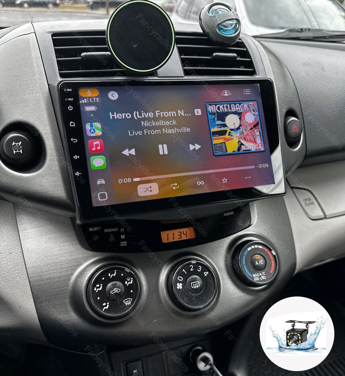 Apple Carplay Car Stereo Radio For Toyota RAV4 2007-2012 Android 15.0 GPS Camera