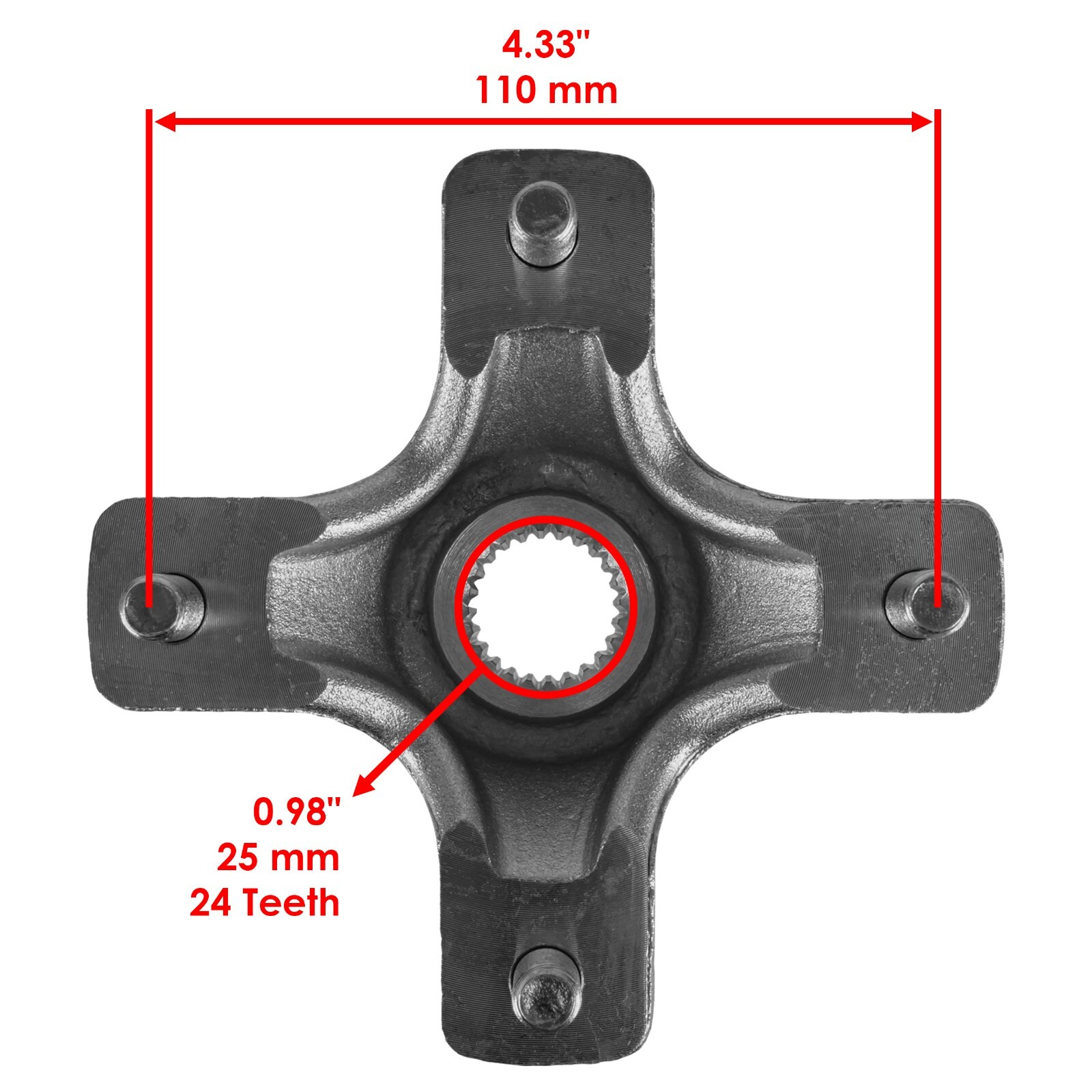 Rear Left And Right Wheel Hubs for Honda Sportrax 450 TRX450R 2X4 2004-2005 /2x