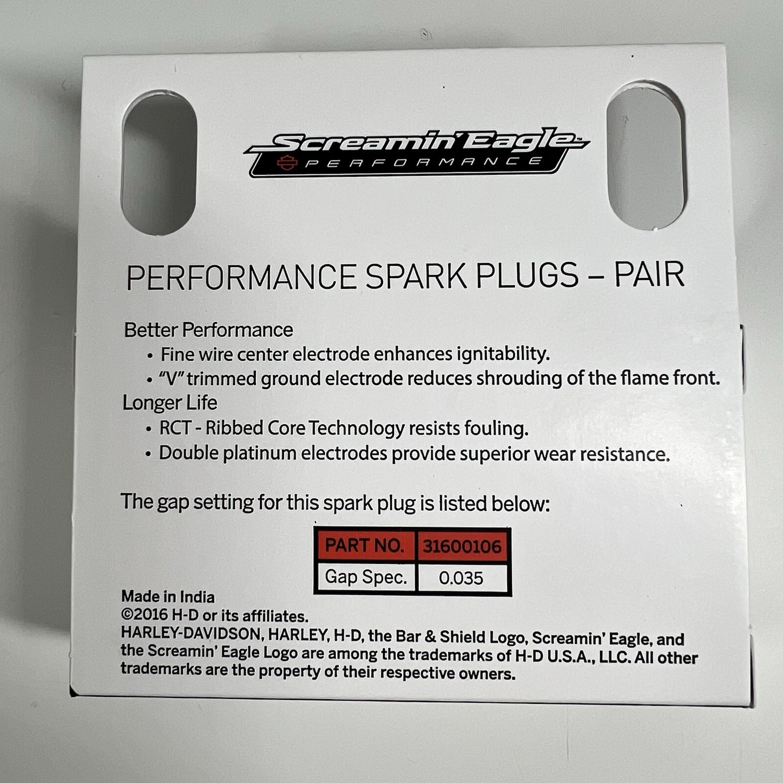 Harley Davidson Screamin Eagle Performance Spark Plugs Pair OEM Genuine 31600106